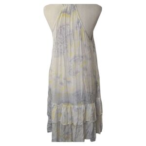 Free People Boho Water Color Ruffle Dress